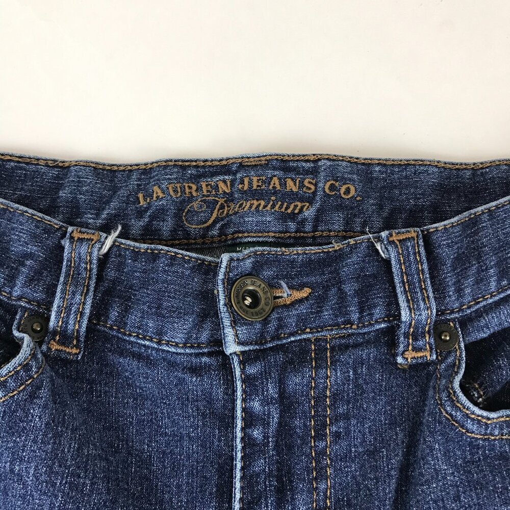 Women's Lauren Jeans Co Premium Jeans, Blue Med wash Size 6P